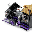 Elvira Mistress of the Dark Mack Super Liner with Flattop Sleeper and 40 Vintage Trailer