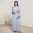 Embroidered Cardigan Abaya Dress Robe for Arab Dubai Turkey Middle East Women