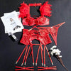 Embroidered Garter Strap Charming Lingerie