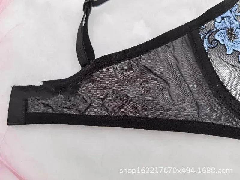 Embroidered Lace Charming Lingerie Temptation Lingerie Set