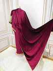 Embroidered Turkish Sequined Gold Velvet Dubai Middle East Women Dress