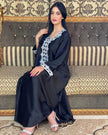 Embroidery  Bronzing Lace Jalabiya Abaya Dress for Arab Dubai Turkey Middle Eastern Women