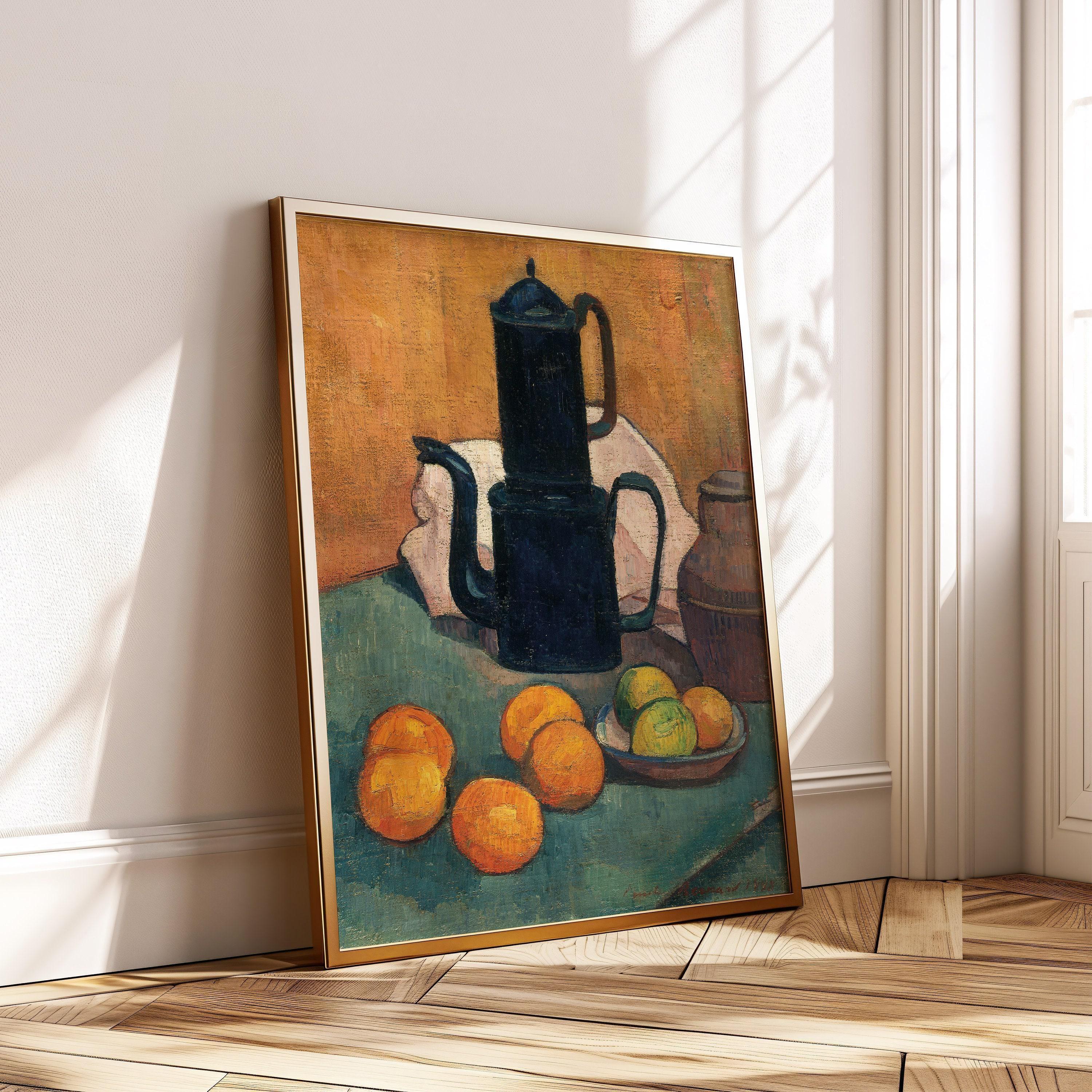 Emile Bernard Still Life Art Print: The Blue Coffee Pot (Framed or Unframed)