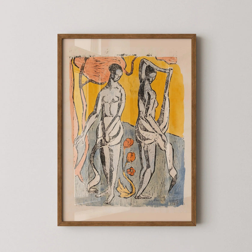 Emile Bernard - The Nymphs | Famous Vintage Impression Art (available handframed or unframed)