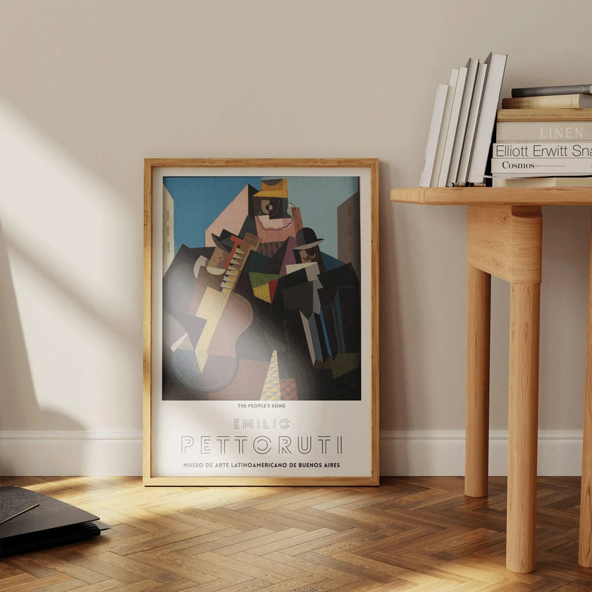 Emilio Pettoruti - The People's Song | Famous Cubist Art (available handframed or unframed)