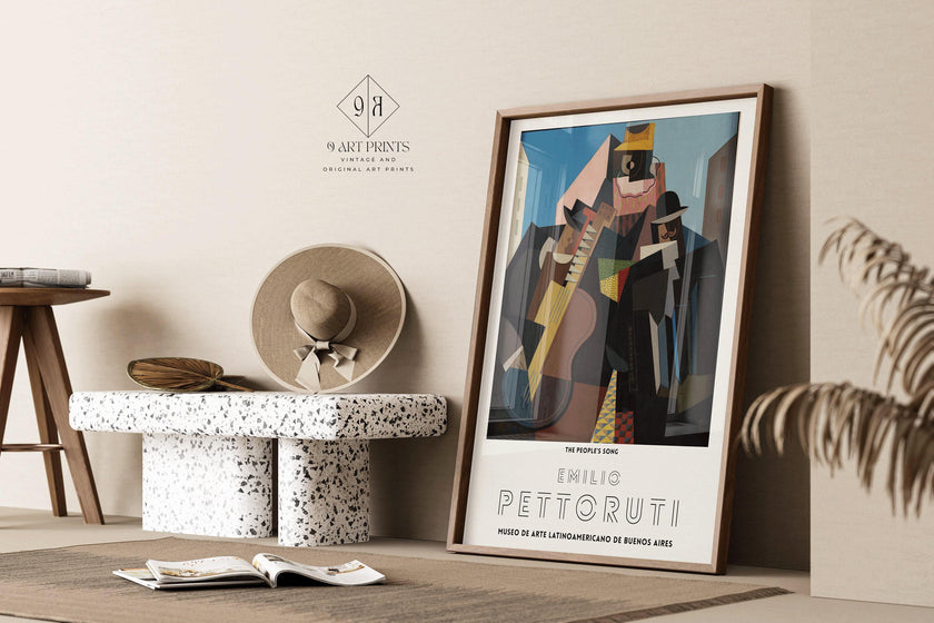 Emilio Pettoruti - The People's Song | Famous Cubist Art (available handframed or unframed)