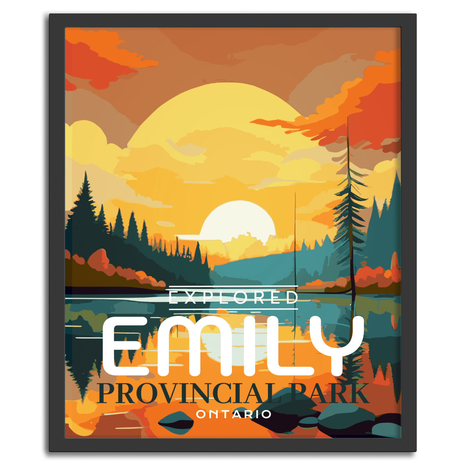 Emily Provincial Park 'Explored' Poster, Canada Parks