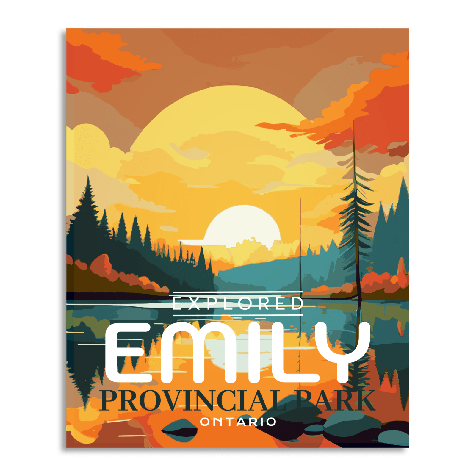 Emily Provincial Park 'Explored' Poster, Canada Parks