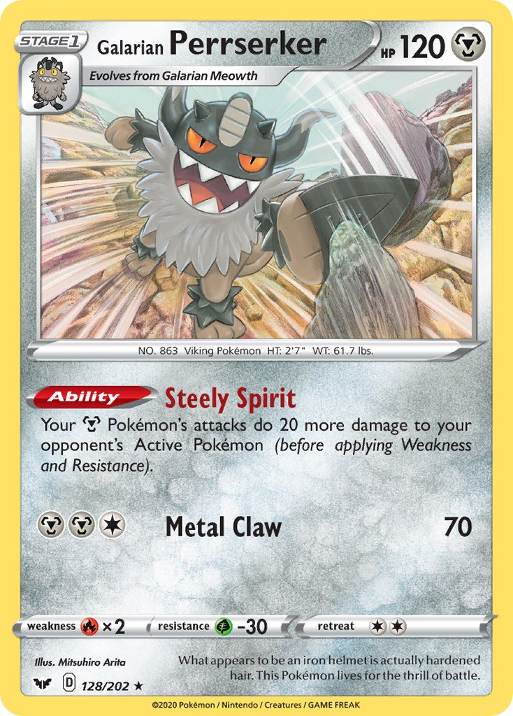 Galarian Perrserker 128/202