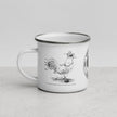 TBC Retro Chicken Parts Enamel Mug