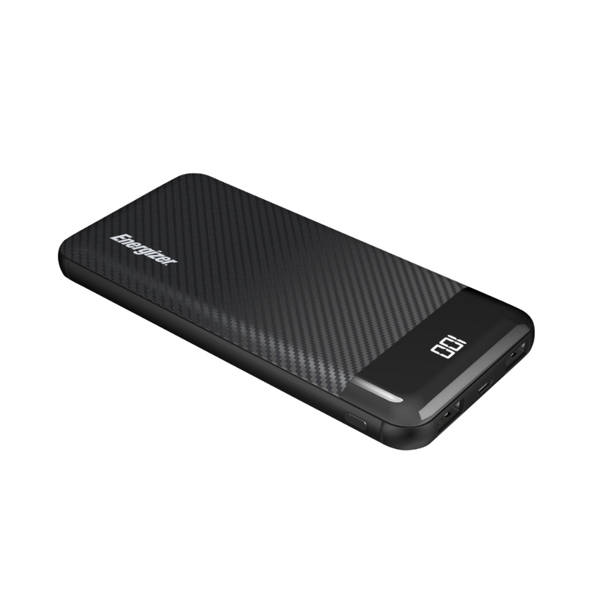 Chargeur portable USB-A/USB-C de 10 000 mA h d'Energizer - Noir (UE10068)