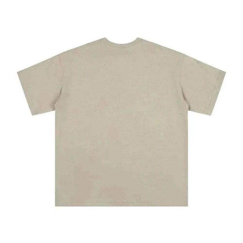 English Letter Short Sleeve Cotton