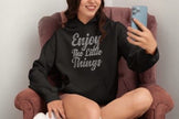 Enjoy the Little Things Rhinestone T-Shirt – Inspirational Sparkle Tee | Blingdazzel Rhinestone Apparel