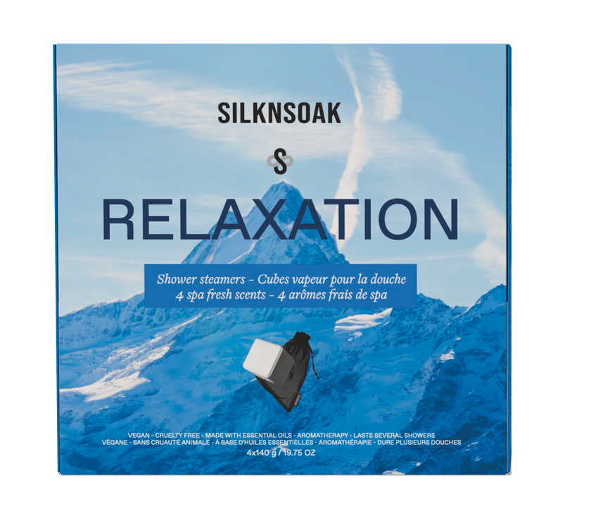 Ensemble 4 cubes vapeur de douche - Relaxation