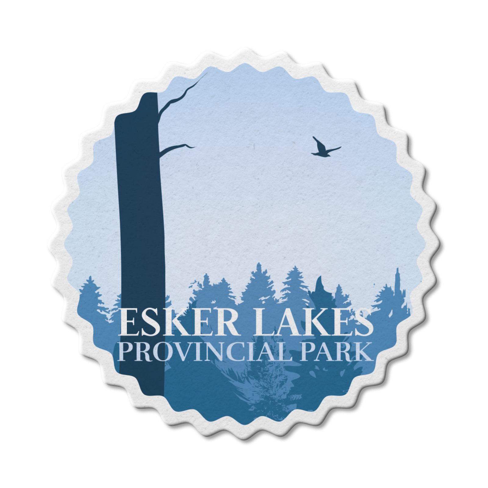 Esker Lakes Ontario Provincial Park Waterproof Vinyl Sticker, Canada Parks