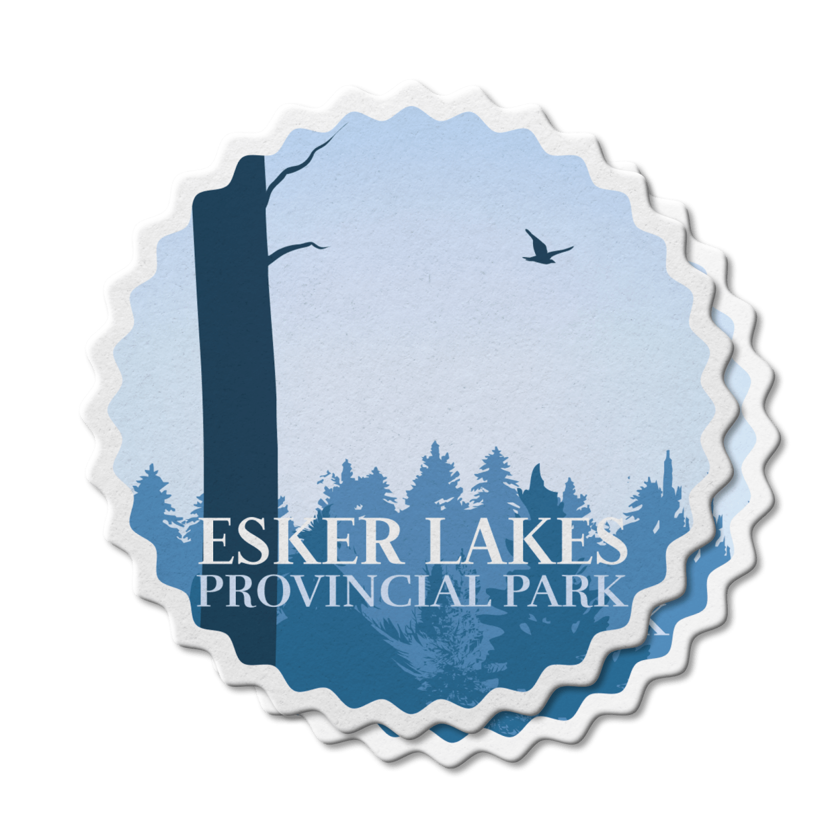Esker Lakes Ontario Provincial Park Waterproof Vinyl Sticker, Canada Parks