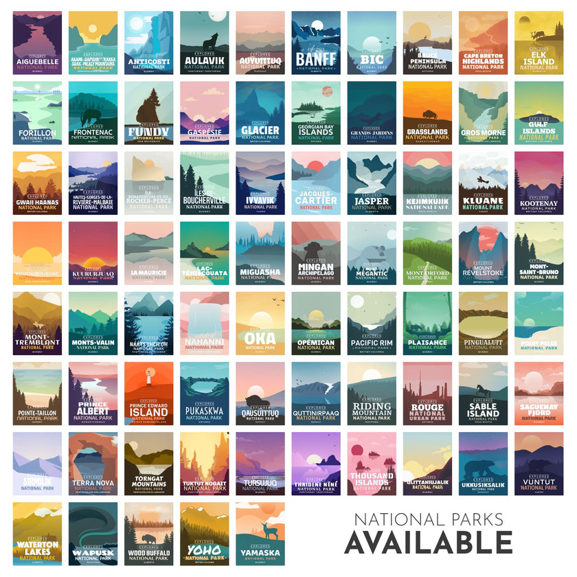Esker Lakes Provincial Park 'Explored' Poster, Canada Parks
