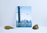 Esker Lakes Provincial Park 'Explored' Poster, Canada Parks