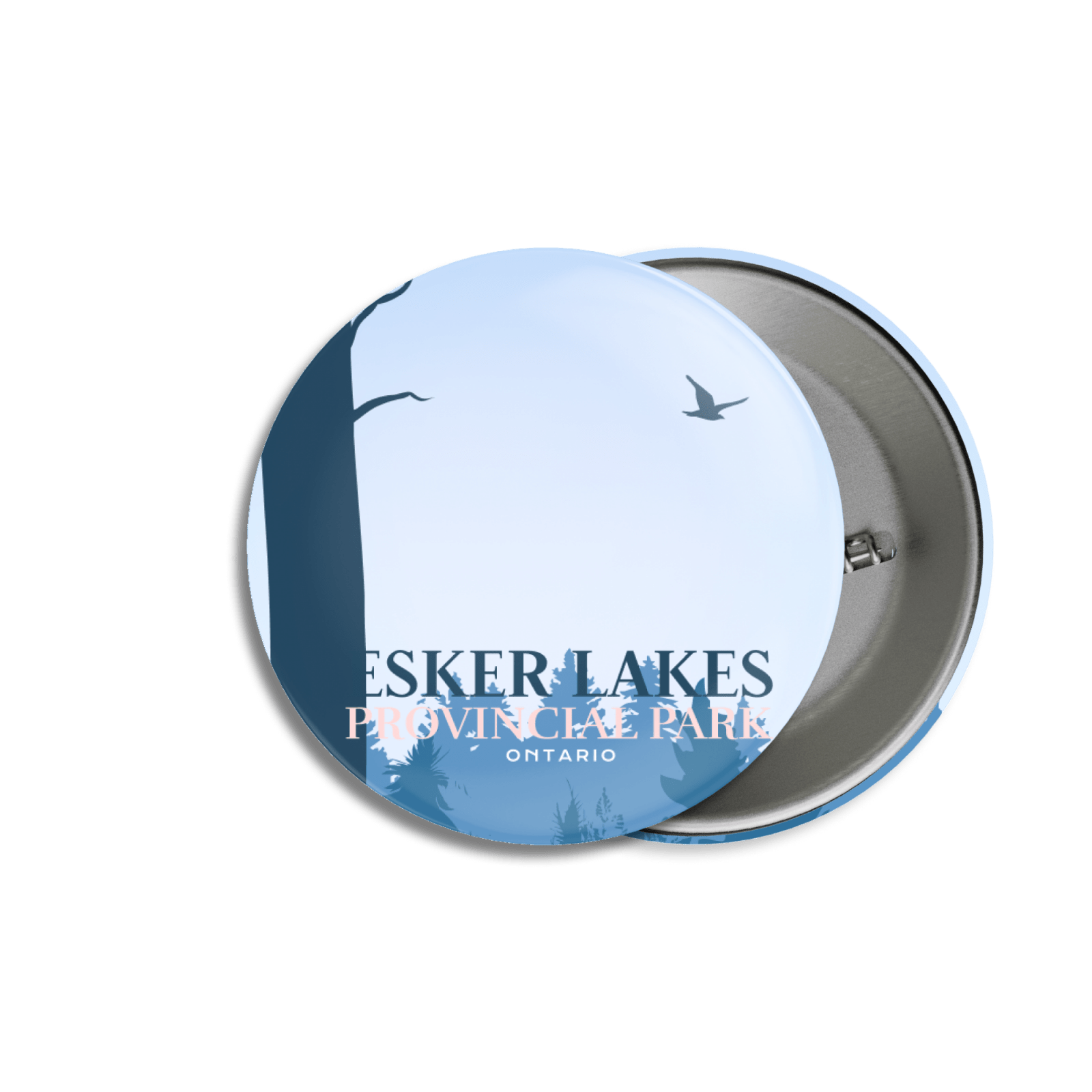 Esker Lakes Provincial Park of Ontario Pinback Button, Canada Parks