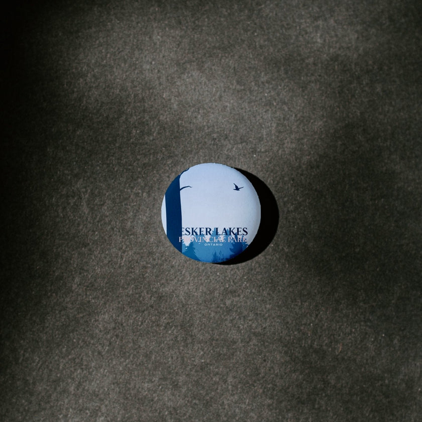 Esker Lakes Provincial Park of Ontario Pinback Button, Canada Parks