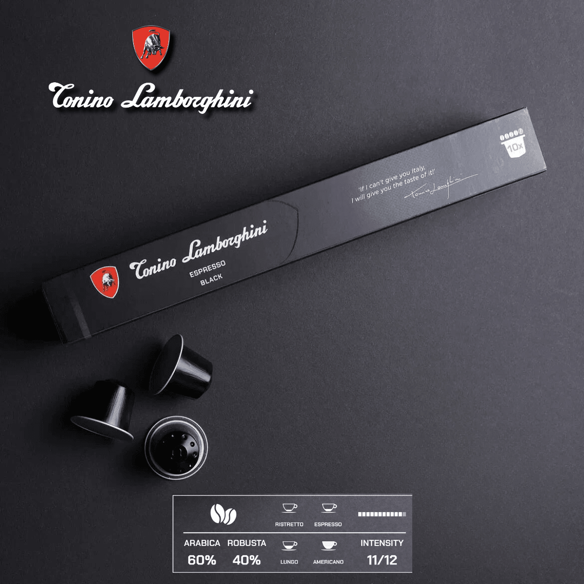 Espresso Capsules – Black | Nespresso Compatible