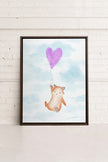 RENARD, Oeuvre sur toile étirée