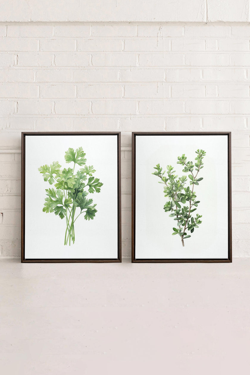 DUO FINES HERBES (2 Oeuvres sur toile étirée)