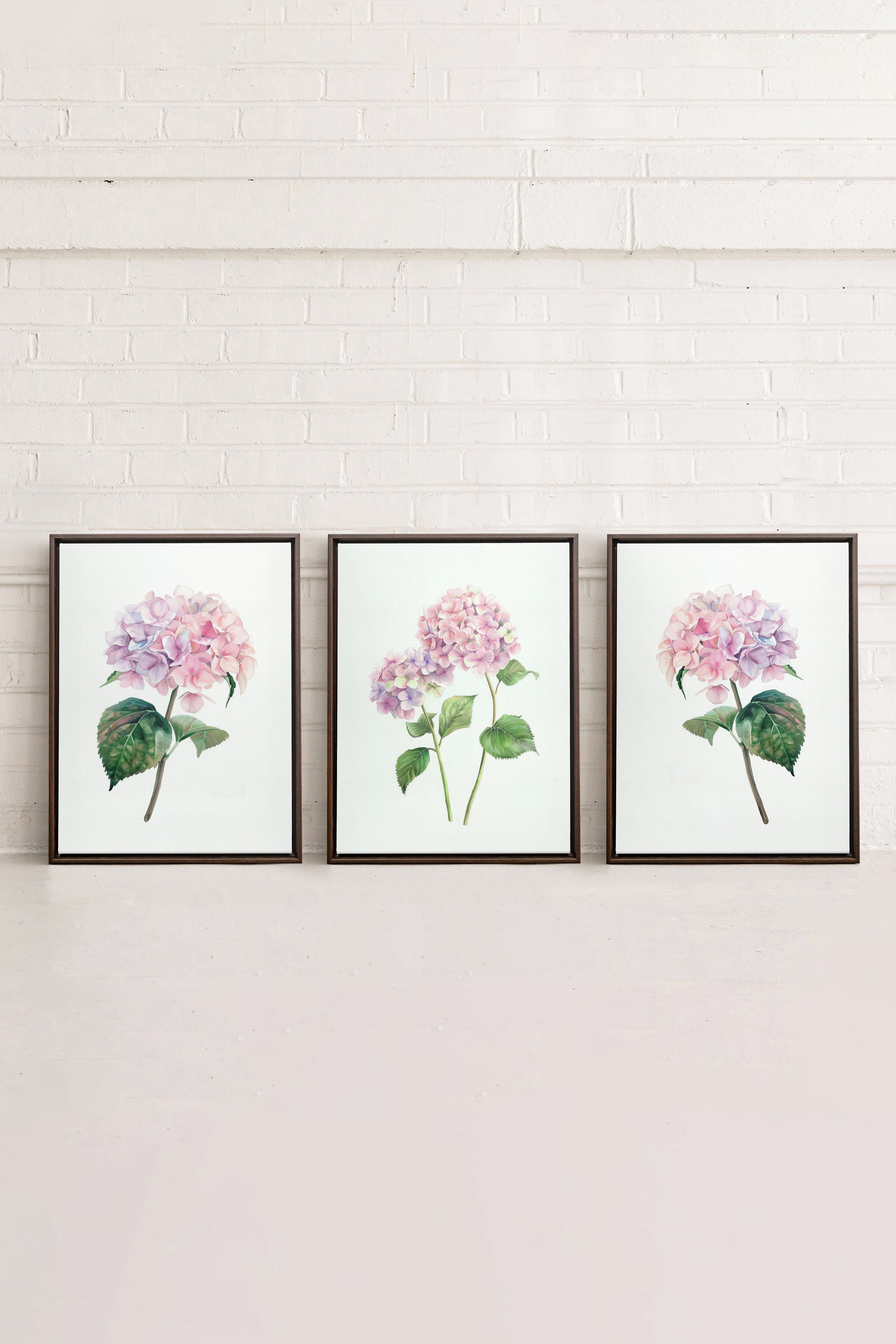 BLOSSOMING TRIO (3 Oeuvres sur toile étirée)