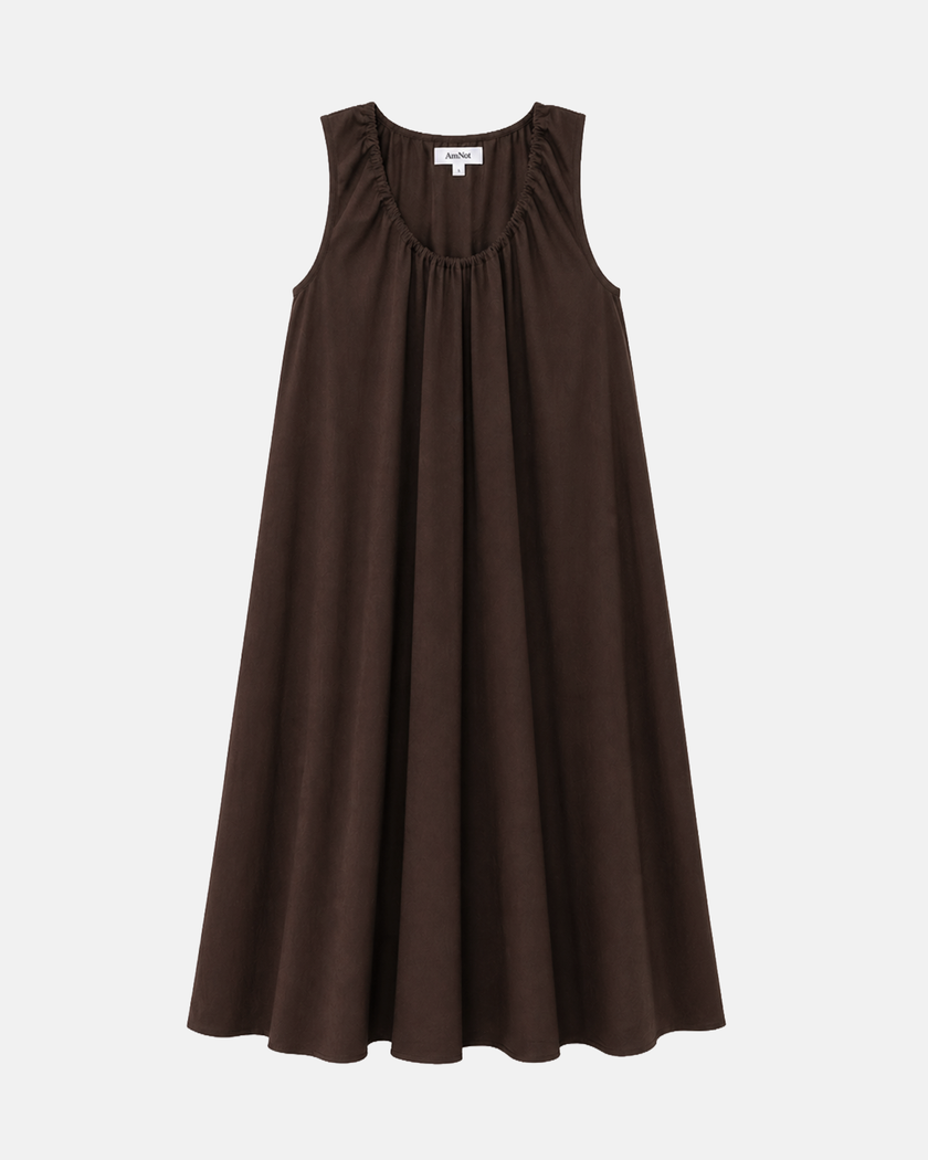 Robe ample effet lin