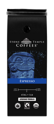 Espresso - Ground, Espresso Roast, Certified Organic OCIA/ Fairtrade Coffee 1lb/454g