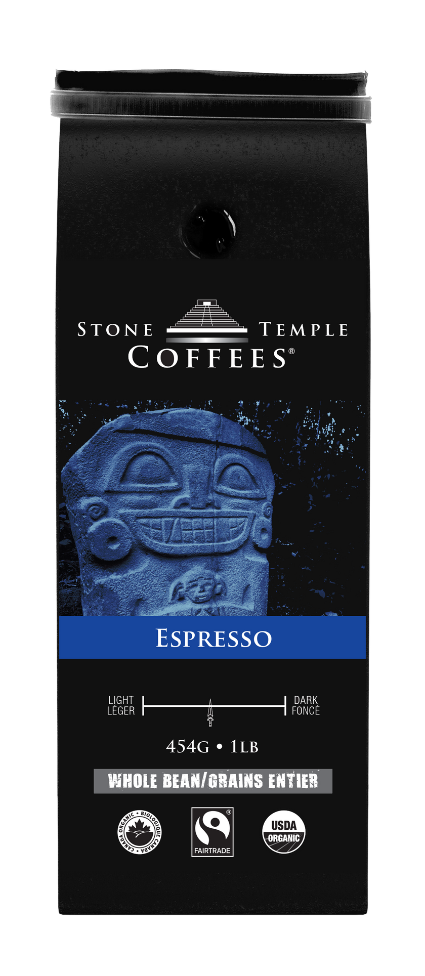 Espresso - Whole Bean, Espresso Roast, Certified Organic OCIA/ Fairtrade Coffee 1lb/454g