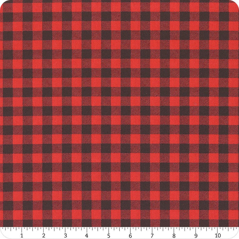 Wilmington Prints' Essentials - Buffalo Check - Red/Black