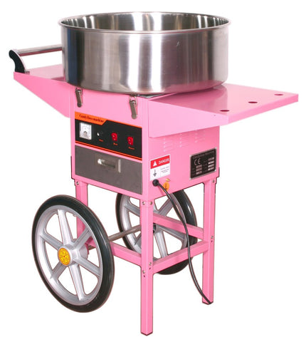 Canadian Flosser Cotton Candy Machine with Cart (Pink)