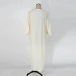 Fashionable and Elegant Ethnic Style Loose Casual Embroidery White Arab  Robe Moroccan Men's Jalabiya