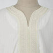 Fashionable and Elegant Ethnic Style Loose Casual Embroidery White Arab  Robe Moroccan Men's Jalabiya