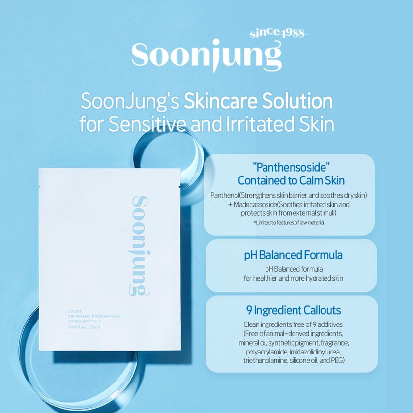 Etude House Soonjung Sheet Mask_Panthensoside 25ml