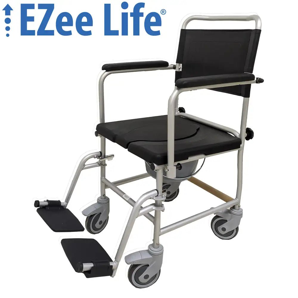 EZee Life™ Rehab Shower Commode Chair - Comfortable and Versatile Mobility Solution for Canadian Homes
