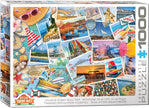 Eurographics - Road Trip sur la côte atlantique (Puzzle 1000 pièces)