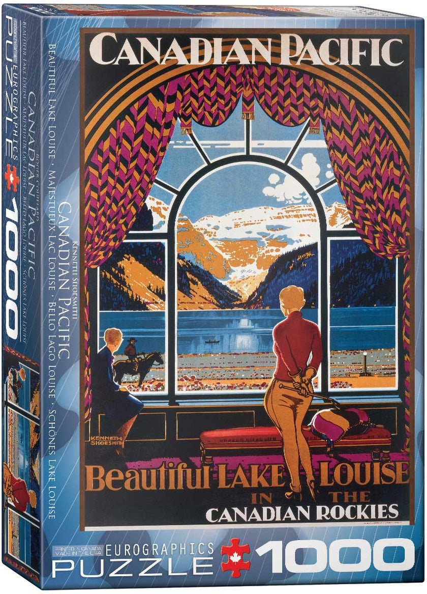 Eurographics - Le magnifique lac Louise par Kenneth Shoesmith (Jigsaw Puzzle 1000 pièces)
