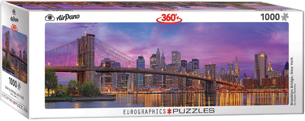 Eurographics - Brooklyn Bridge New York (1000-Piece Panoramic Puzzle)