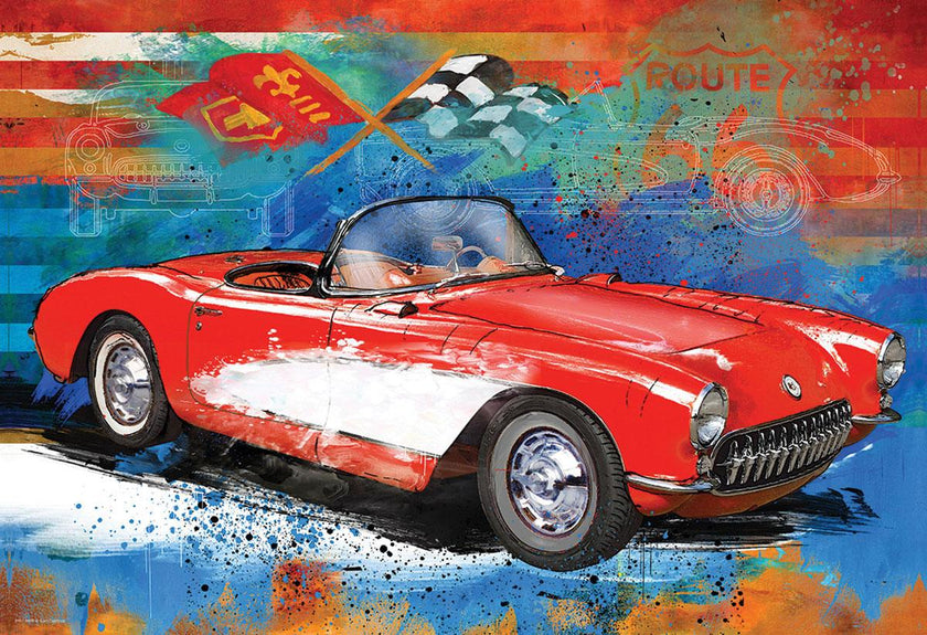 Eurographics - Corvette en croisière (boîte de puzzle de 550 pièces)