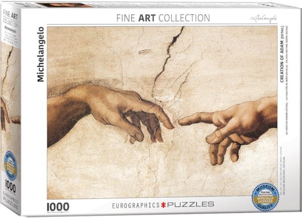 Eurographics - La Création d'Adam - Détail de Michel-Ange (Puzzle 1000 pièces)