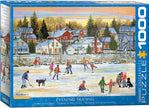 Eurographics - Evening Skating By Patricia Bourque (1000-Piece Puzzle)