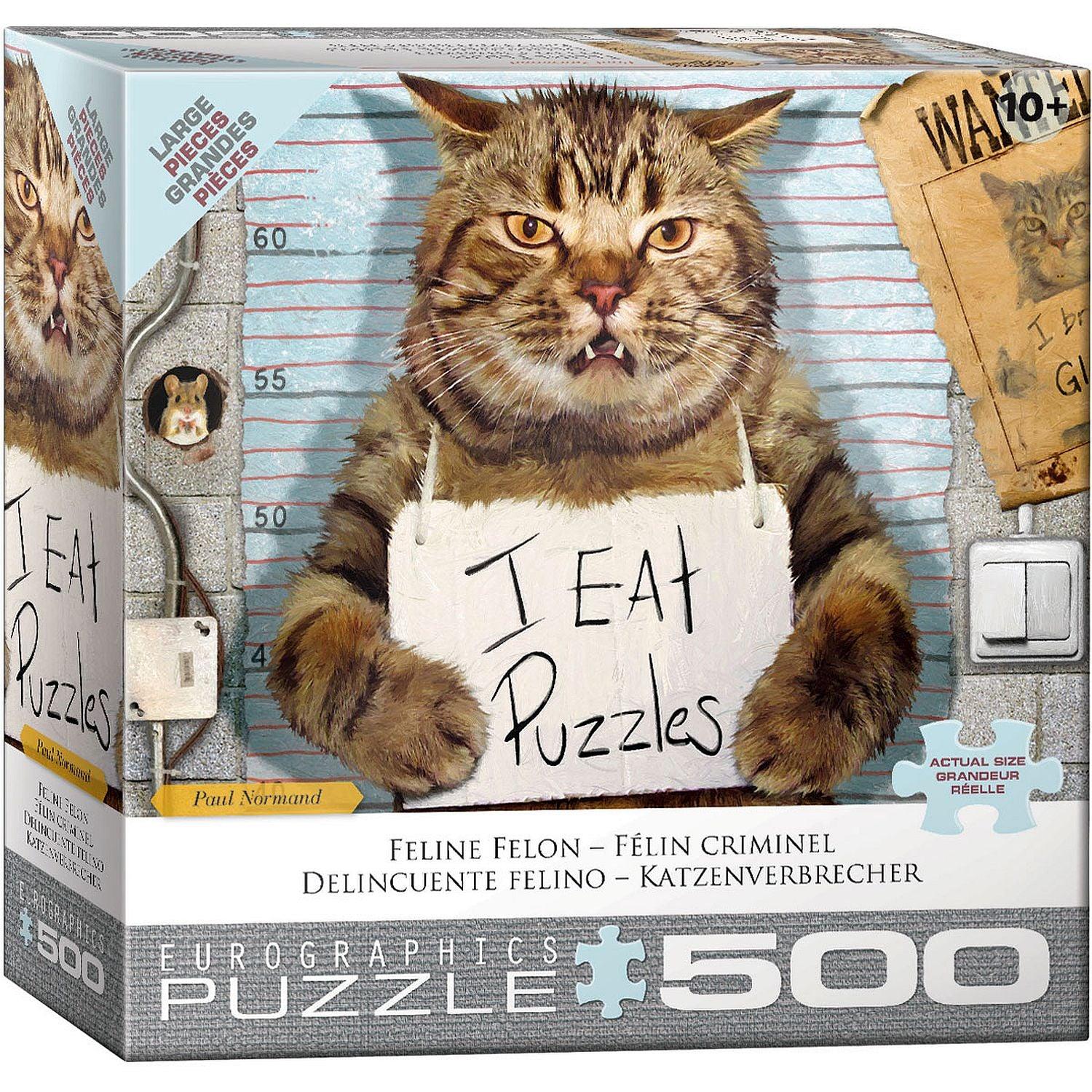 Eurographics - Feline Felon (500-Piece Puzzle)
