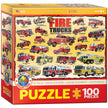 Eurographics - Camions de pompiers (Jigsaw Puzzle 100 pièces)