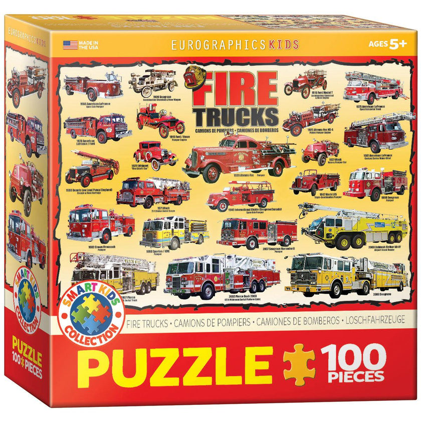 Eurographics - Camions de pompiers (Jigsaw Puzzle 100 pièces)