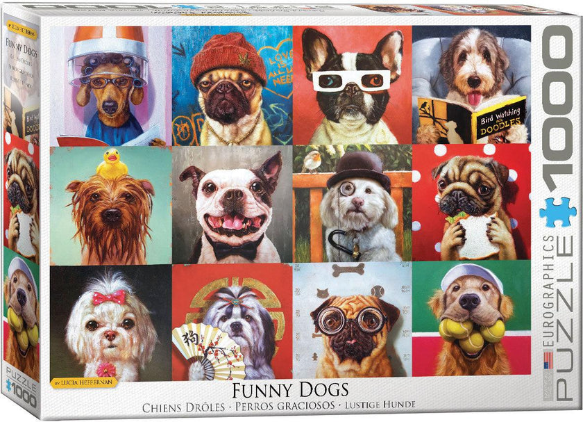 Eurographics - Funny Dogs By Lucia Heffernan (1000-Piece Puzzle)