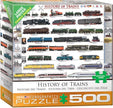 Eurographics - History of Trains (500 pc - Large Puzzle Pieces)