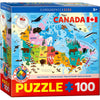 Eurographics - Illustrated Map of Canada (100-Piece Puzzle)