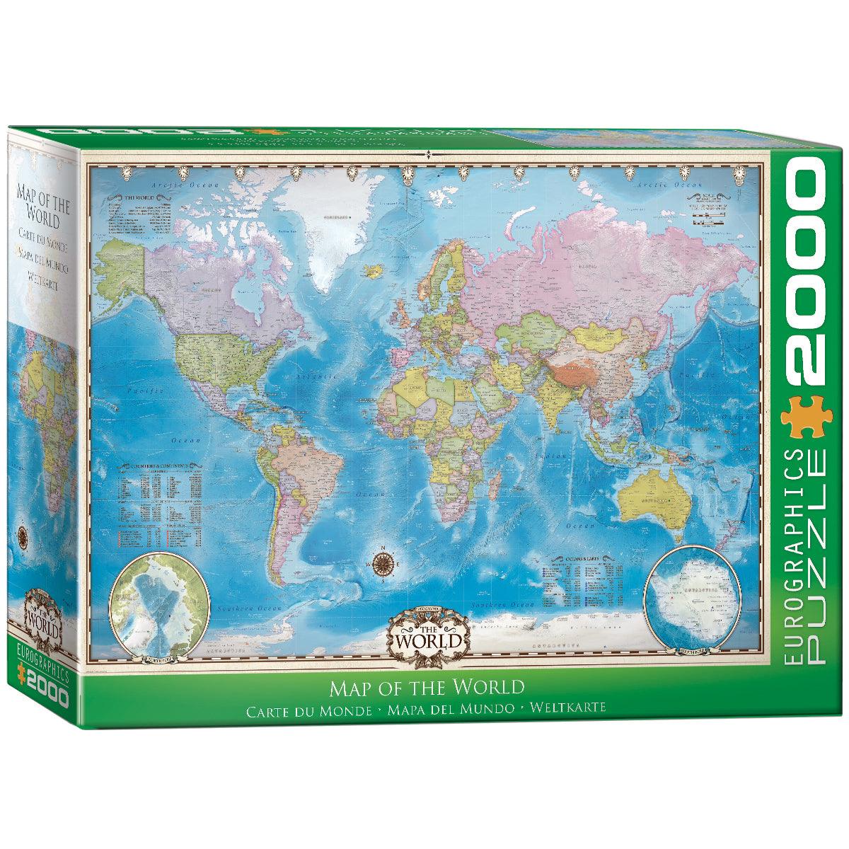 Eurographics - Carte du Monde (Jigsaw Puzzle 2000 pièces)